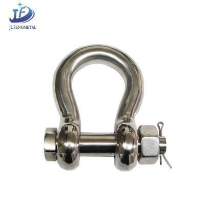 Customized Stainless Steel 304/316 Bow Shackle with Safety Pin