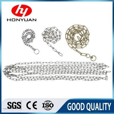 Zinc Plated Grade30 Deburred Fettled Smooth Welding Chain DIN5685c DIN763 Long Link Chain