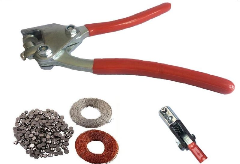 Lead Seal Pliers with Plastic Covering Clamps Cramps Clips for Clipping Lead Seals