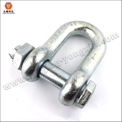 Hot DIP Galvanized G2150 Drop Forged Dee Lifting Marine Bolt Type Safety Pin D Shackle