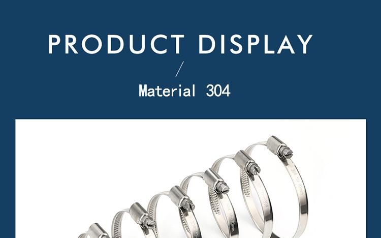 Professional Manufacturer 304 Stainless Steel German Hose Clamp
