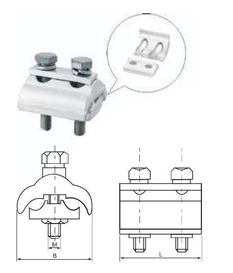 APG Aluminum Pg Clamp Parallel Grooved Clamp