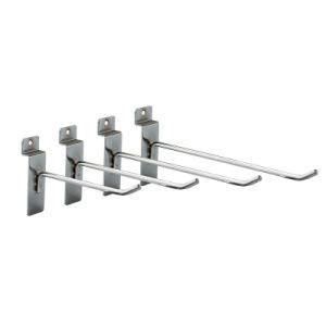 Light Duty Metal Chrome Slat Wall Display Hook