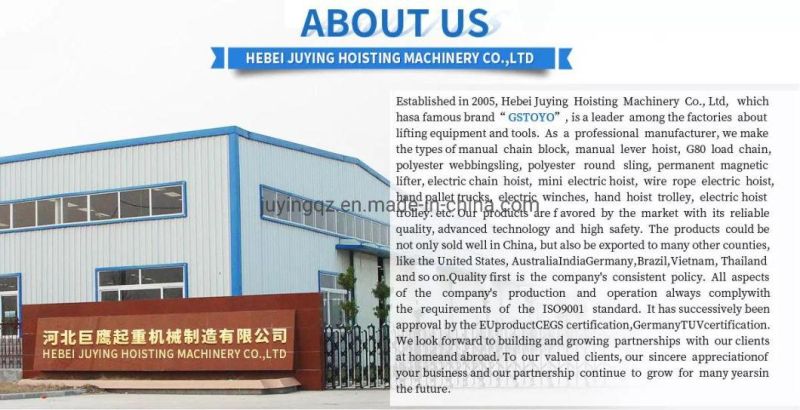Juying Manufacturer 6mm-22mm G80 Load Chain with 20 Mn2 Alloy Steel