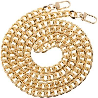 Shiny Light Gold Metal Bag Chains for Handbag Wallet