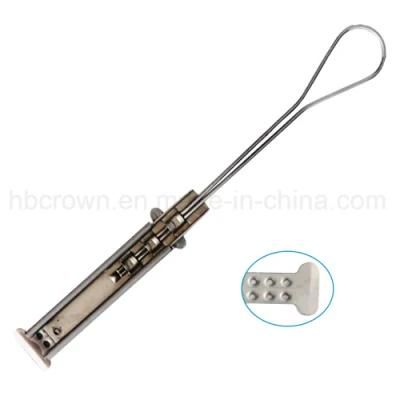 FTTH Optical Fiber Drop Steel Adjustable Wire Clamp