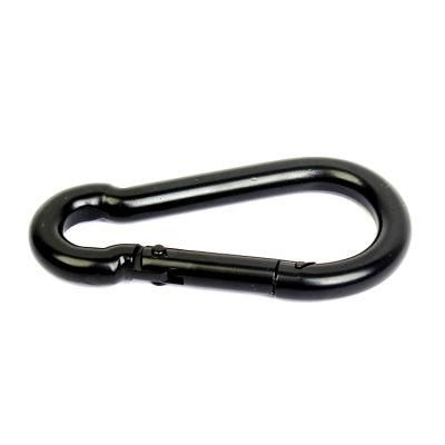 Flat Metal Keychain Rotating Eye Steel Carabiner Hooks