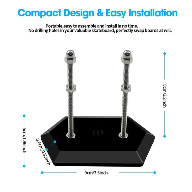 Skateboard Wall Mount Skateboard Hanger for Skateboard Deck Display and Storage