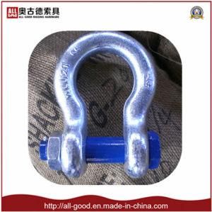 Rigging Galvanized Us Type Forged Safety Bolt Bow Shackle