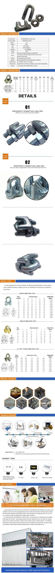 Drop Forged Wire Rope Clips JIS Type