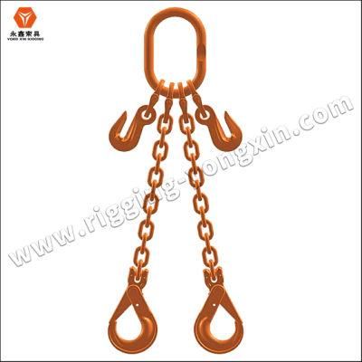 G80 Four Legs Lifting Chain Sling with Clevis Hook