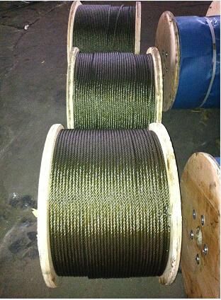 Ungalvanized Rope 6X19+Iwrc with Yellow Grease and Good Quality
