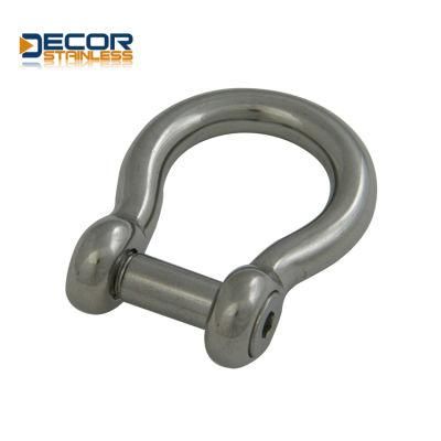 Stainless Steel Bow Shackle with Hex Sink Pin