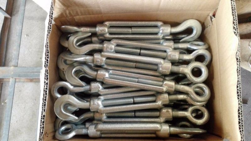 DIN 1480 Turnbuckle with Eye Hook Galvanized Casting Malleable