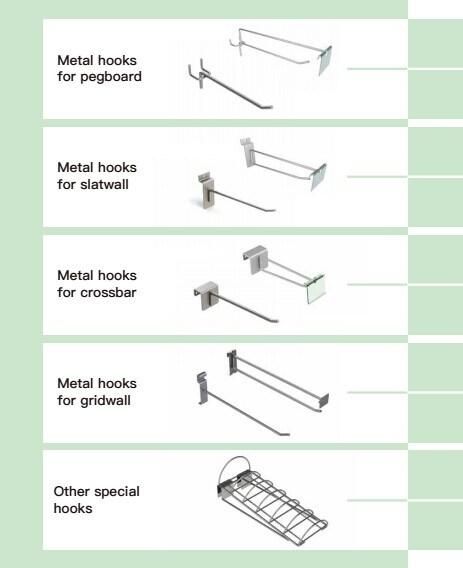 Supermarket Shelf Wire Metal Hanging Retail Display Hook