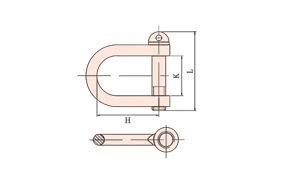 Non Sparking Rigging Shackle