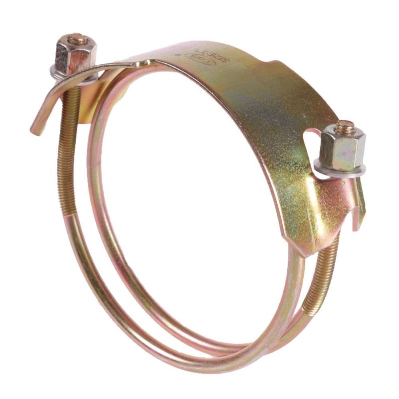 Galvanized Iron Steel Senior Tiger Type Clip Spiral Clamps Exhaust Pipe Hose Clamp