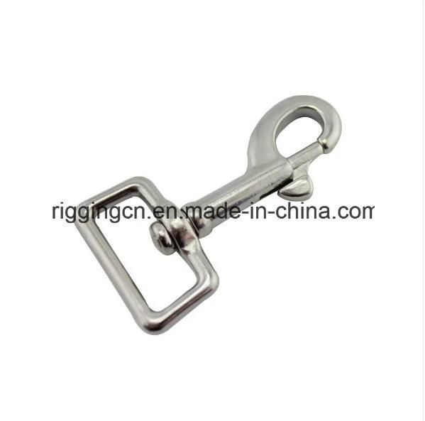 Pet Hook Silver SS316 Spring Carabiner Snap Hook Hanger Keychain Buckle Rope Buckle Hiking Accessories