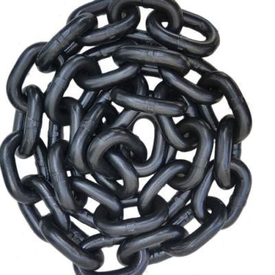 High Strength G80 Lifting Chain Black Finished Iron Drum Packing