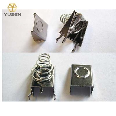 Visual Inspection Flat Small Metal Stamping Parts Spring Contacts Battery Spring Clip