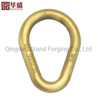 High Quality Rigging Hardware Drop Forged Ring Pear Shaped Link