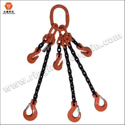 High Quality Multi Legs G80 Four Legs Lifting International Alloy Steel Flexible Chain Sling