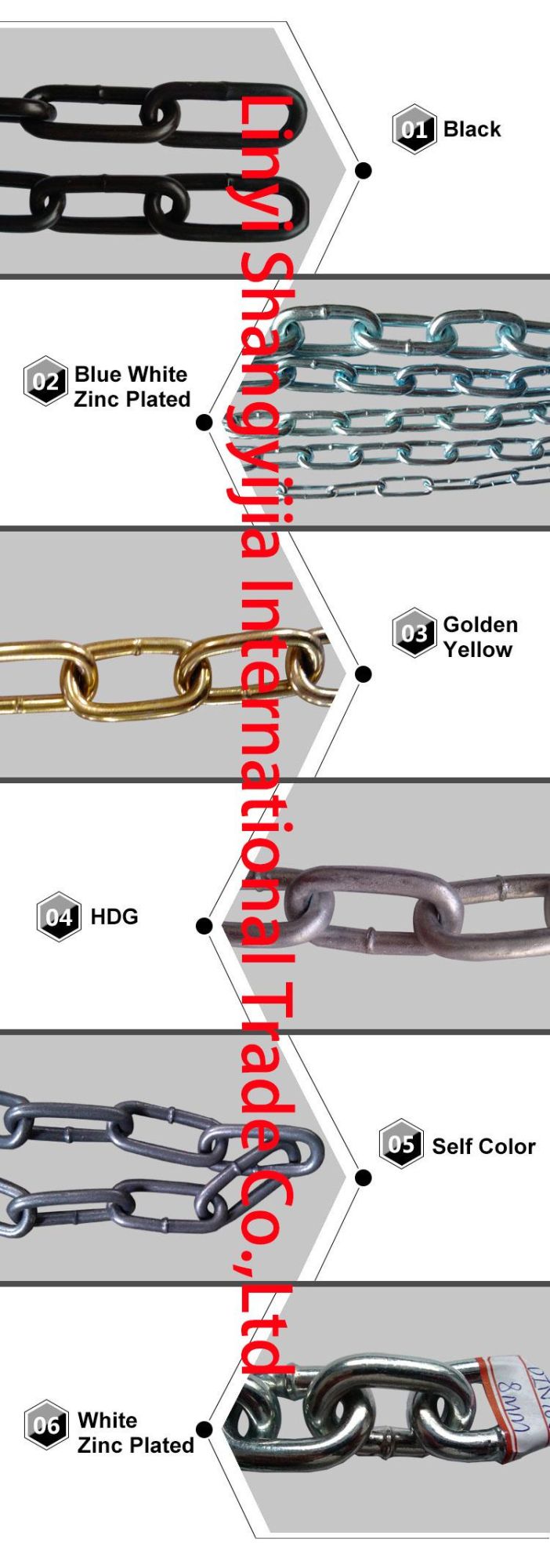 Chain Factory Selling Welded Iron Link Chain DIN763