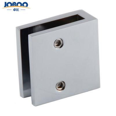 Wholesale Custom Solid Brass Square Shower Door Clamp Glass Mounting Holding Bracket for Door