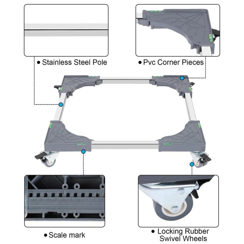 Plastic Moving Bracket Fridge Movable Stand Washer Washing Machine Base