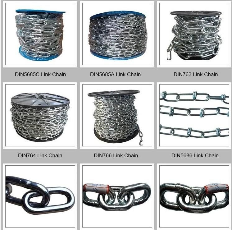 Link Chain Standard Galvanized Iron Chain 4mm