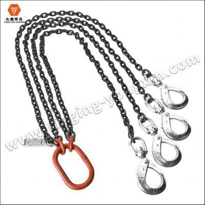 G80 Chain Sling Master Link with Different Kinds of Hooks and Shackle or Swivels Rings