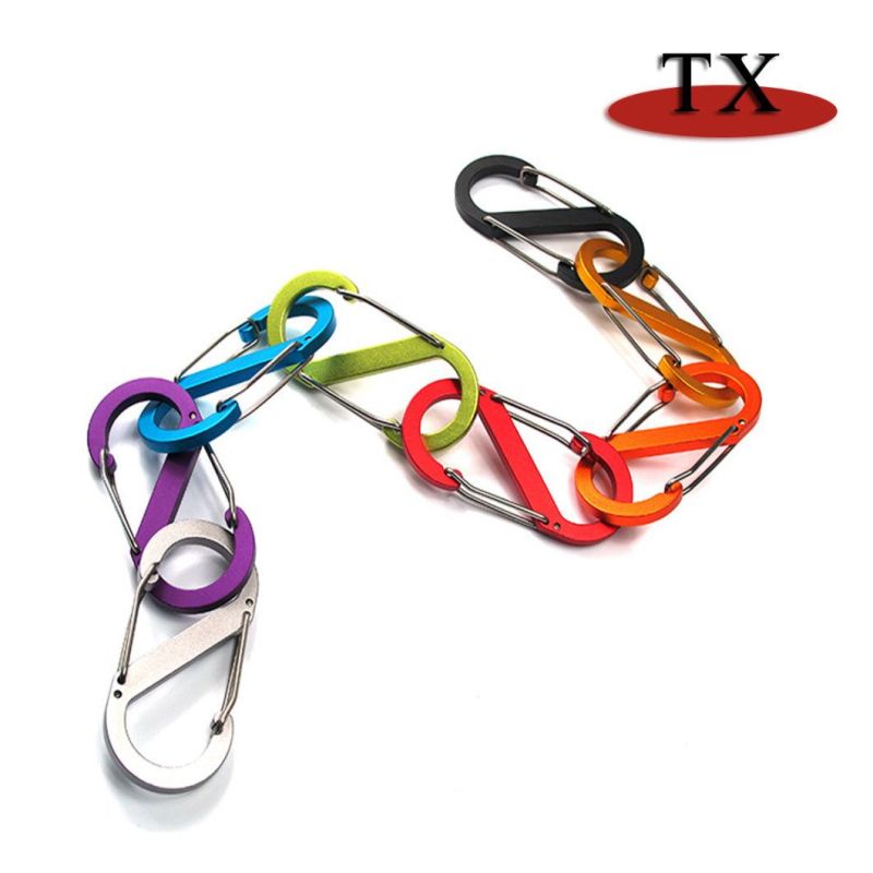 Best Sales Safety S Shape Buckle Key Chain Climbing Carabiner Camping Hiking Hook