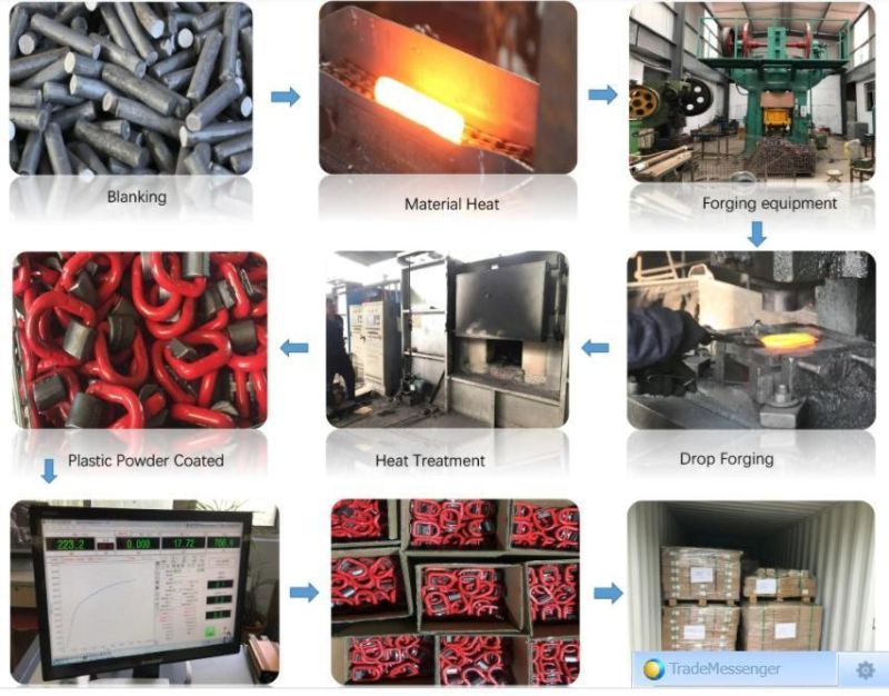 High Carbon Steel G80 Forged D Ring for Lifting