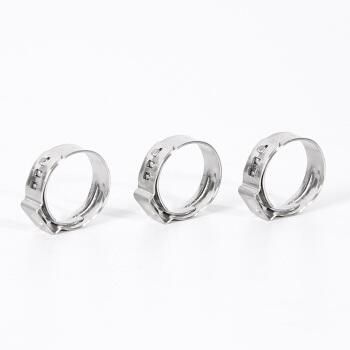 Single / One Ear Adjustable Hose Clip Stepless Hose Clamp