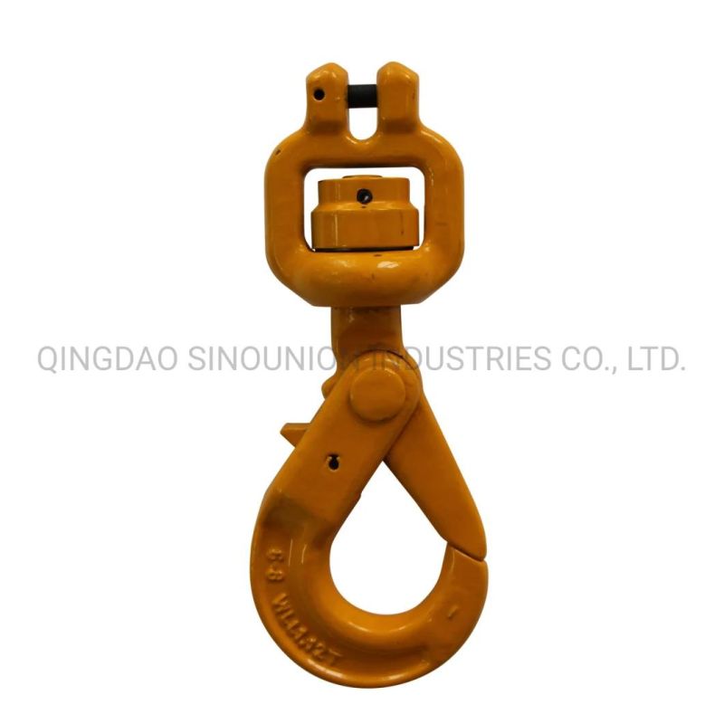 G80 European Type Clevis Swivel Self-Locking Safety Hook