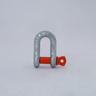 Carbon Steel G-210 Screw Pin Chain Shackle, Galvanized 3/8&quot; Size