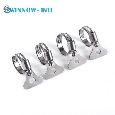 Metal Steel Narrow German Hose Clamp Plastic Handle Stainless Steel