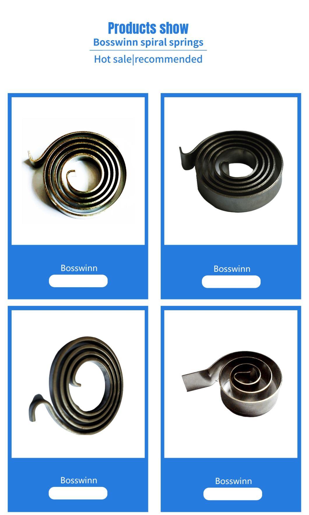 Spiral Spring China Zhejiang Machinery Springs Manufacturer Mechanical Parts Rotor Spring Clip-on Constant-Force Springs