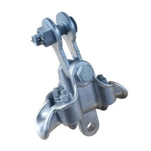 Factory Directly High Voltage Circuit Fiber Cable Suspension Jumper Overhang Clamp Aluminvun Alloy Castings