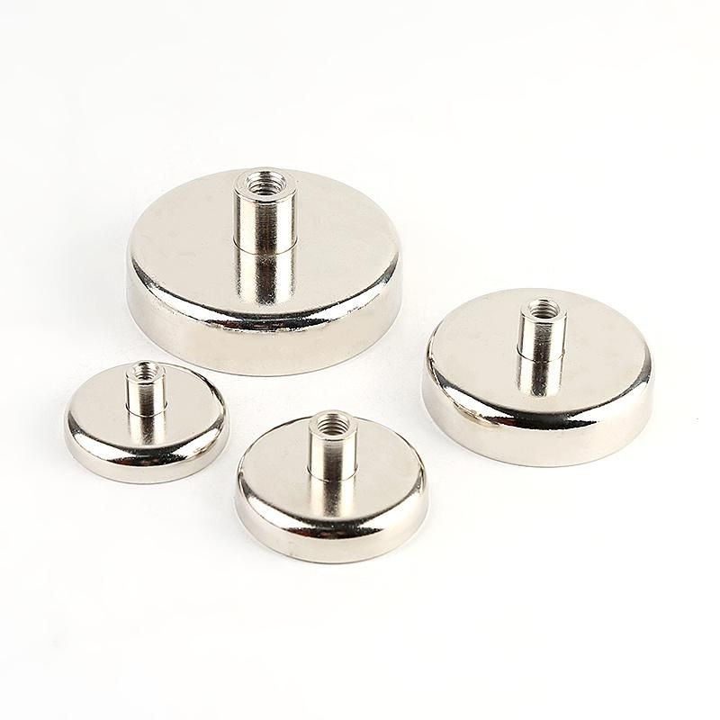 D32mm 14 Years Experience Neo Lowes Neodymium NdFeB Round Base Shallow Pot Magnet