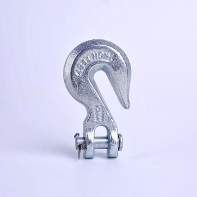 Plated Clevis Slip Hook H331 with High Strength Metal Hook with Eye