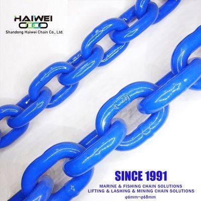 Plastic Coating Alloy Steel G80 Long Link Chain
