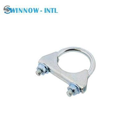 Galvanized Steel U Bolt Pipe Saddle Muffler Clamps with Lock Nut