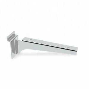 Metal Chrome Wall Mount Glass Shelf Support Brackets