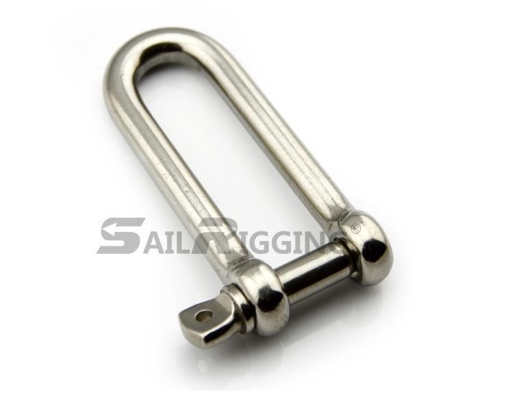 Stainless Steel Lifting Safety Captive Pin Long D Shackle
