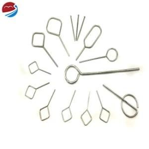 Customized Stainless Steel Square Shaped Wire Forming Spring Pin for Telephone SIM Card