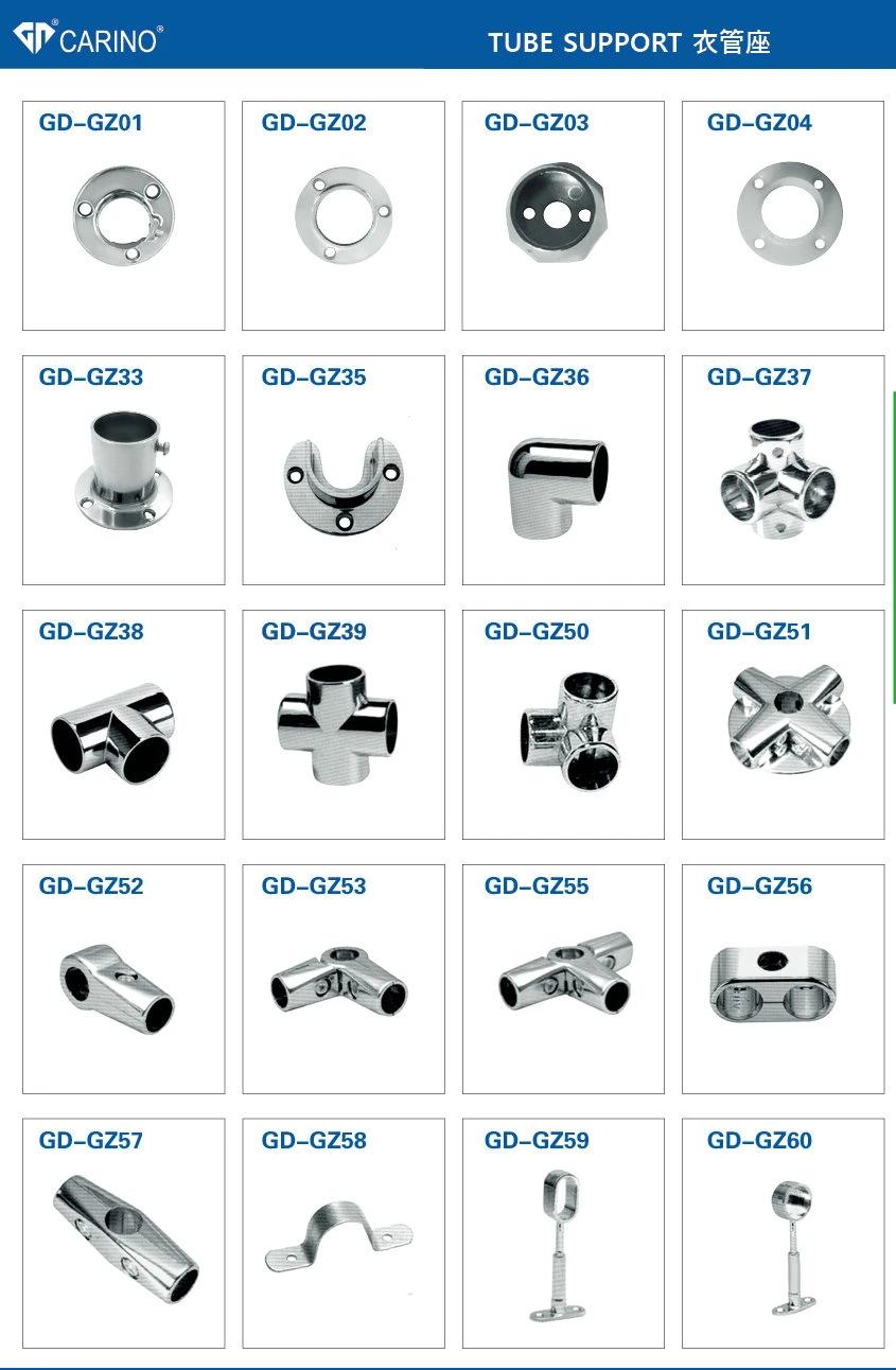 Gz02 Round Tube Plate with Iron Holder Hardware Fitting