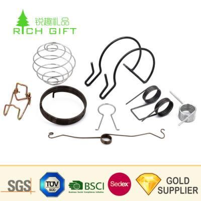 China Manufacturer Customized Wire Forming Spiral Clip Precision Steel Coil Hardware Parts Torsion Deformed Spring