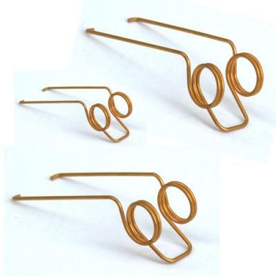 Custom Shaped Wire Spring Gold Plated Wire Forming Shaped Clamp Ring Spring