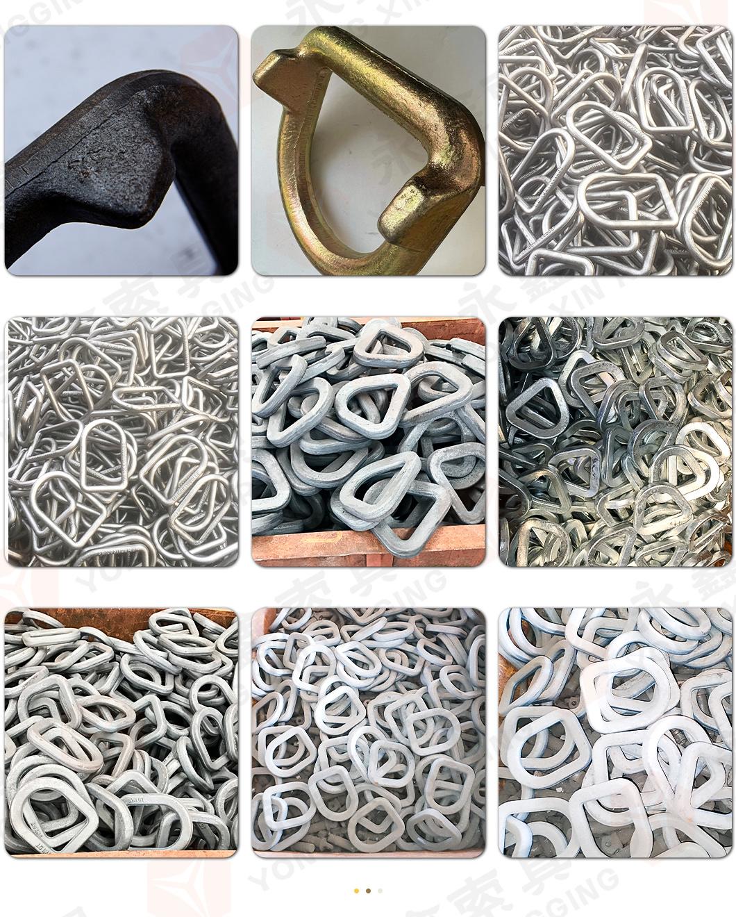 Factory Direct Sale Lashing D Ring with Supporting Point|Customized Forged D Ring